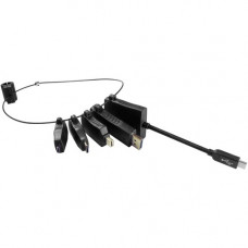 Comprehensive Connector Adapter Kit - Foam, Rubber, Steel, Polyethylene, ABS, Plastic - Black RING-4