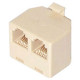 Startech.Com RJ11 to 2x RJ11 Splitter Adapter M/F - 1 x RJ-11 Male - 2 x RJ-11 Female - Beige RJ11SPLITTER