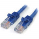 Startech.Com 2 ft Blue Snagless Cat5 UTP Patch Cable - Category 5 - 2 ft - 1 x RJ-45 Male - 1 x RJ-45 Male - Blue - RoHS Compliance RJ45PATCH2