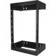 Startech.Com 15U Wallmount Server Rack with Adjustable Rails - Up to 20 Inches Depth - 19" Wide - Mount your server or networking equipment to the wall, using this adjustable 15U open frame rack - Easy installation with mounting points positioned 12 