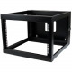 Startech.Com 6U 22in Depth Hinged Open Frame Wallmount Server Rack - Wall-mount your server or networking equipment with a hinged rack design for easy access and maintenance - 6u Wallmount Rack - 6u Wall Mount Rack - Wall Mount Open Rack - Wallmount Serve