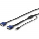 Startech.Com 10 ft. (3 m) USB KVM Cable for Rackmount Consoles - VGA and USB KVM Console Cable (RKCONSUV10) - 9.84 ft KVM Cable for KVM Console, Server, KVM Switch - First End: 1 x 14-pin HD-15 Male VGA - Second End: 1 x 15-pin HD-15 Male VGA, Second End: