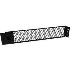 Startech.Com Blanking Panel - 2U - Vented - Hinged Rack Panel - 19in - TAA Compliant - Tool-less Installation - Filler Panel - Steel - Black - 2U Rack Height - 1 Pack - 3.5" Height - 19" Width - 0.6" Depth - TAA Compliant - RoHS Compliance 