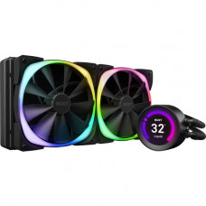 NZXT Kraken Z63 RGB 280mm Liquid Cooler with LCD Display - 5.51" Maximum Fan Diameter - 682.1 gal/min Maximum Airflow - 1500 rpm - 33 dB(A) Noise - Liquid Cooler Cooler - Fluid Dynamic Bearing - 4-pin PWM - Socket LGA-115X, Socket B LGA-1366, Socket 