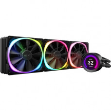 NZXT Kraken Z73 RGB 360mm Liquid Cooler with LCD Display - 4.72" Maximum Fan Diameter - 392.3 gal/min Maximum Airflow - 1500 rpm - 33 dB(A) Noise - Liquid Cooler Cooler - Fluid Dynamic Bearing - 4-pin PWM - Socket LGA-115X, Socket B LGA-1366, Socket 