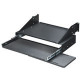 Black Box RM028 19" Keyboard Tray with Monitor Shelf - 4U - Black - TAA Compliance RM028
