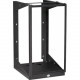Black Box Wallmount Rack - 19U, 12-24 Tapped Rail Holes, 100 lb. Capacity - For LAN Switch, Patch Panel, Router - 19U Rack Height x 19" Rack Width - Wall Mountable - Black - Steel - 100 lb Maximum Weight Capacity - TAA Compliant - TAA Compliance RM05