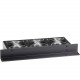 Black Box Rackmount Fan Tray - (3) Fan at 90 Degree Angle, 220V - 3 Fan - 1U - 19" - 75 CFM - Front to Back Air Discharge PatternBlack - TAA Compliant RM077-220V-R2