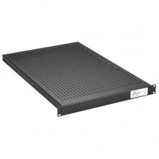Black Box RM083 Adjustable Vented Rack Shelf - 1U Rack Height x 19" Rack Width - 150 lb Maximum Weight Capacity - TAA Compliance RM083