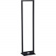 Black Box 45U 2-Post Rack, 19" x 15"D, 12-24 EIA Holes, 1000lbs - 45U Rack Height x 17.72" Rack Width - Black - Aluminum - 1000 lb Maximum Weight Capacity - TAA Compliant - TAA Compliance RM162A-R3