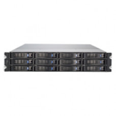 Chenbro RM23212 Rackmount Enclosure - 2U - Rack-mountable - 12 Bays - 650W - RoHS Compliance RM23212T2-650-BK