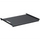 Black Box RM314 Solid Stationary Rack Shelf - Black - Metal - 200 lb Maximum Weight Capacity RM314