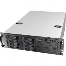 Chenbro 3U General Purpose Server Chassis - Rack-mountable - Metal - 3U - 11 x Bay - 4 x 3.15" x Fan(s) Installed - 760 W - Power Supply Installed - ATX, SSI EEB Motherboard Supported - 29.10 lb - 6 x Fan(s) Supported - 2 x External 5.25" Bay - 