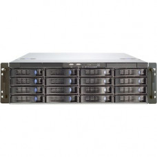 Chenbro 3U 16-Bay Mainstream Storage Server Chassis - Rack-mountable - Steel, Acrylonitrile Butadiene Styrene (ABS) - 3U - 18 x Bay - 4 x 3.15" x Fan(s) Installed - 820 W - Power Supply Installed - EATX, SSI EEB Motherboard Supported - 33.51 lb - 6 x