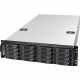 Chenbro 3U 16-bay High Storage Density Server Chassis - Rack-mountable - Black - Metal - 3U - 18 x Bay - 4 x 3.15" x Fan(s) Installed - 875 W - Power Supply Installed - ATX, SSI EEB Motherboard Supported - 33.51 lb - 6 x Fan(s) Supported - 1 x Extern