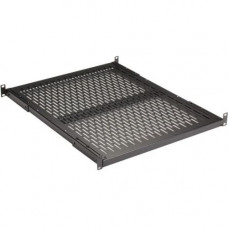 Black Box Fixed Vented Server Shelf, 22.25"D, for 19" Rails - 19" Rack Width - Rack-mountable - Black - Steel - 200 lb Maximum Weight Capacity - TAA Compliance RM399-R2