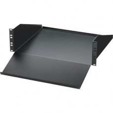 Black Box RM691 Keyboard and Monitor Rack Shelf - 3U Rack Height x 19" Rack Width - Black - Steel - 200 lb Maximum Weight Capacity RM691