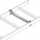 Black Box Ladder Rack Movable Cross Member - Steel - TAA Compliant RM695