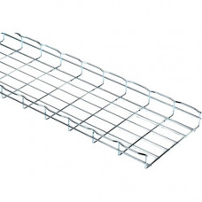 Black Box Basket Tray Section - 2"H x 10&#39;&#39;L x 12"W, Steel, 3-Pack - Cable Basket Tray - 3 Pack - Steel - TAA Compliant - TAA Compliance RM784-3PK