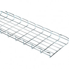Black Box Basket Tray Section - 2"H x 10&#39;&#39;L x 12"W, Steel, 3-Pack - Cable Basket Tray - 3 Pack - Steel - TAA Compliant - TAA Compliance RM784-3PK