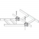 Black Box Ladder Rack Adjustable Junction Splice Kit - Steel - TAA Compliant RM862