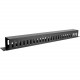 V7 Horizontal Cable Management - Cable Manager - Black - 1U Rack Height - 19" Panel Width - Cold Rolled Steel RMHCMS-1N