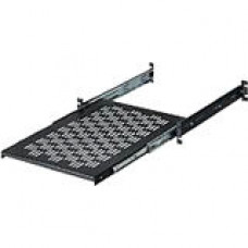 Black Box RMS1924S Rackmount Sliding Vented Rack Shelf - 50 lb Maximum Weight Capacity - TAA Compliance RMS1924S