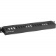 Black Box Horizontal Cable Manager - Matte Black - Steel - TAA Compliant - TAA Compliance RMT100A-R4