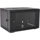 V7 6U Rack Wall Mount Glass Door Enclosure - For LAN Switch, Patch Panel - 6U Rack Height x 15.35" Rack Width - Wall Mountable, Floor Standing - Black - Cold-rolled Steel (CRS), Glass, Steel - 199.96 lb Maximum Weight Capacity RMWC6UG-1N