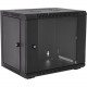 V7 9U Rack Wall Mount Glass Door Enclosure - For LAN Switch, Patch Panel - 9U Rack Height x 19" Rack Width x 15.35" Rack Depth - Wall Mountable - Black - Cold-rolled Steel (CRS), Glass, Steel - 200 lb Maximum Weight Capacity RMWC9UG450-1N