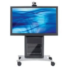 Avteq DynamiQ RPS-500 - Up to 55" Screen Support - 1 x Shelf(ves) - 74" Height x 48" Width x 30" Depth - Steel - White - TAA Compliance RPS-500-BB-CSB55W