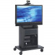 Avteq RPS-800S Display Stand - Up to 52" Screen Support - 1 x Shelf(ves) - Locking Door - 60.5" Height x 33.5" Width x 23.5" Depth - Glass, Steel - TAA Compliance RPS-800S