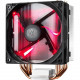 Cooler Master Hyper 212 LED RR-212L-16PR-R1 Cooling Fan/Heatsink - 120 mm - 1600 rpm66.3 CFM - 31 dB(A) Noise - Rifle Bearing - 4-pin PWM - Socket LGA 2011-v3, Socket R LGA-2011, Socket H4 LGA-1151, Socket H3 LGA-1150, Socket H2 LGA-1155, Socket H LGA-115