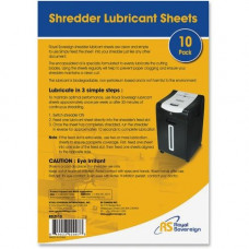 Royal Sovereign shredder lubricant sheets - Shredder Lubricant Sheets RS-SLS