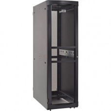 Eaton RS RSC4282B Rack Cabinet - For Server - 42U Rack Height - Black - Steel - 2000 lb Dynamic/Rolling Weight Capacity - 3001 lb Static/Stationary Weight Capacity - TAA Compliant - TAA Compliance RSC4282B