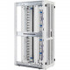 Eaton RS Network Enclosure 48U - For LAN Switch, Server, Patch Panel - 48U Rack Height - White - Metal - 2000 lb Dynamic/Rolling Weight Capacity - TAA Compliance RSN4862W