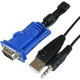 Raritan 6 Feet (1.8m) KVM Dual Link Combo Cable, VGA+USB+Audio - Mini-phone/USB/VGA for Audio/Video Device, KVM Switch - 6 ft - 1 x HD-15 Male VGA, 1 x 3.5mm Male Audio, 1 x Male USB - TAA Compliance RSS-CBL-VGA