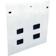 Eaton RSSPC482W Side Panel - White - 48U Rack Height - 47.2" Depth - TAA Compliance RSSPC482W