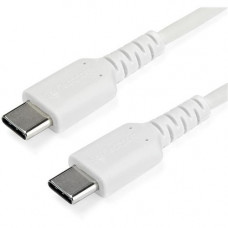 Startech.Com 2 m / 6.6 ft USB C Cable - High Quality USB 2.0 Type C Cable - White - Durable USB Charging Cable (RUSB2CC2MW) - 2m 6.6 ft USB C Cable - Kevlar aramid fiber shelters the heavy duty USB cable from the stress of bends and twists - High quality 