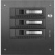 iStarUSA Compact Stylish 3x 3.5" Hotswap mini-ITX Tower - Tower - Black, Silver - Aluminum, Steel - 4 x Bay - Mini ITX Motherboard Supported - 1 x Fan(s) Supported - 3 x External 3.5" Bay - 1 x Internal 2.5" Bay - 1x Slot(s) - 2 x USB(s) - 