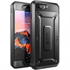 I-Blason Carrying Case (Holster) Apple iPhone 8 Plus Smartphone - Black - Shock Absorbing - Polycarbonate - Holster, Belt Clip S-IPH8PUBPRBKBK