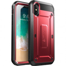 I-Blason Unicorn Beetle Pro Carrying Case (Holster) Apple iPhone X Smartphone - Red - Shock Absorbing, Scratch Resistant, Blemish Resistant, Drop Resistant, Impact Resistant - Polycarbonate, Thermoplastic Polyurethane (TPU) - Holster, Belt Clip S-IPHXUBPR