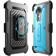 I-Blason Unicorn Beetle Pro Carrying Case (Holster) Smartphone - Black, Blue - Scratch Resistant, Impact Resistant, Bump Resistant, Shock Absorbing, Dust Resistant, Debris Resistant - Polycarbonate, Thermoplastic Polyurethane (TPU) - Holster, Belt Clip S-