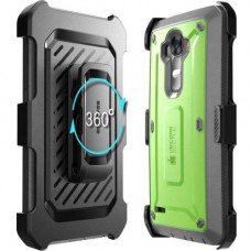 I-Blason Unicorn Beetle Pro Carrying Case (Holster) Smartphone - Green, Gray - Scratch Resistant, Impact Resistant, Bump Resistant, Shock Absorbing, Dust Resistant, Debris Resistant - Polycarbonate, Thermoplastic Polyurethane (TPU) - Holster, Belt Clip S-