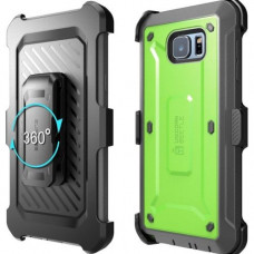 I-Blason Unicorn Beetle Pro Carrying Case (Holster) Smartphone - Green, Gray - Shock Absorbing, Impact Resistant - Polycarbonate, Thermoplastic Polyurethane (TPU) - Belt Clip, Holster S-NOTE5-UBP-GN