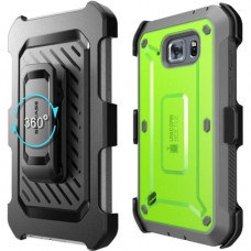 I-Blason Unicorn Beetle Pro Carrying Case (Holster) Smartphone - Green - Drop Resistant, Dust Resistant, Debris Resistant, Impact Resistant, Shock Absorbing - Polycarbonate, Thermoplastic Polyurethane (TPU) - Holster, Belt Clip S-S6ACT-UBP-GN