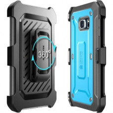 I-Blason Unicorn Beetle Pro Carrying Case (Holster) Smartphone - Black, Blue - Shock Absorbing, Impact Resistant - Polycarbonate, Thermoplastic Polyurethane (TPU) - Holster, Belt Clip S-S6EP-UBP-BLU