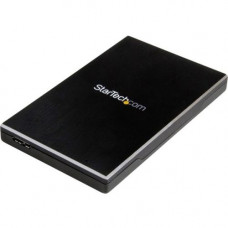 Startech.Com 2.5" External Hard Drive Enclosure - Supports UASP - Aluminum - USB 3.1 Enclosure - SSD/HDD Enclosure - 1 x Total Bay - 1 x 2.5" Bay - UASP Support - Serial ATA/600 - USB 3.1 Micro-B - Aluminum - RoHS, TAA Compliance S251BMU313