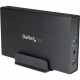 Startech.Com 3.5in Black USB 3.0 External SATA III Hard Drive Enclosure with UASP for SATA 6 Gbps - Portable External HDD - 1 x Total Bay - 1 x 3.5" Bay - Serial ATA/600 - USB 3.0 - Plastic - RoHS Compliance-RoHS Compliance S3510BMU33