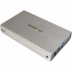 Startech.Com 3.5in Silver USB 3.0 External SATA III Hard Drive Enclosure with UASP - Portable External HDD - External hard drive enclosure - Connects a 3.5" SATA hard drive through an available USB port - HDD enclosure increases the data storage and 